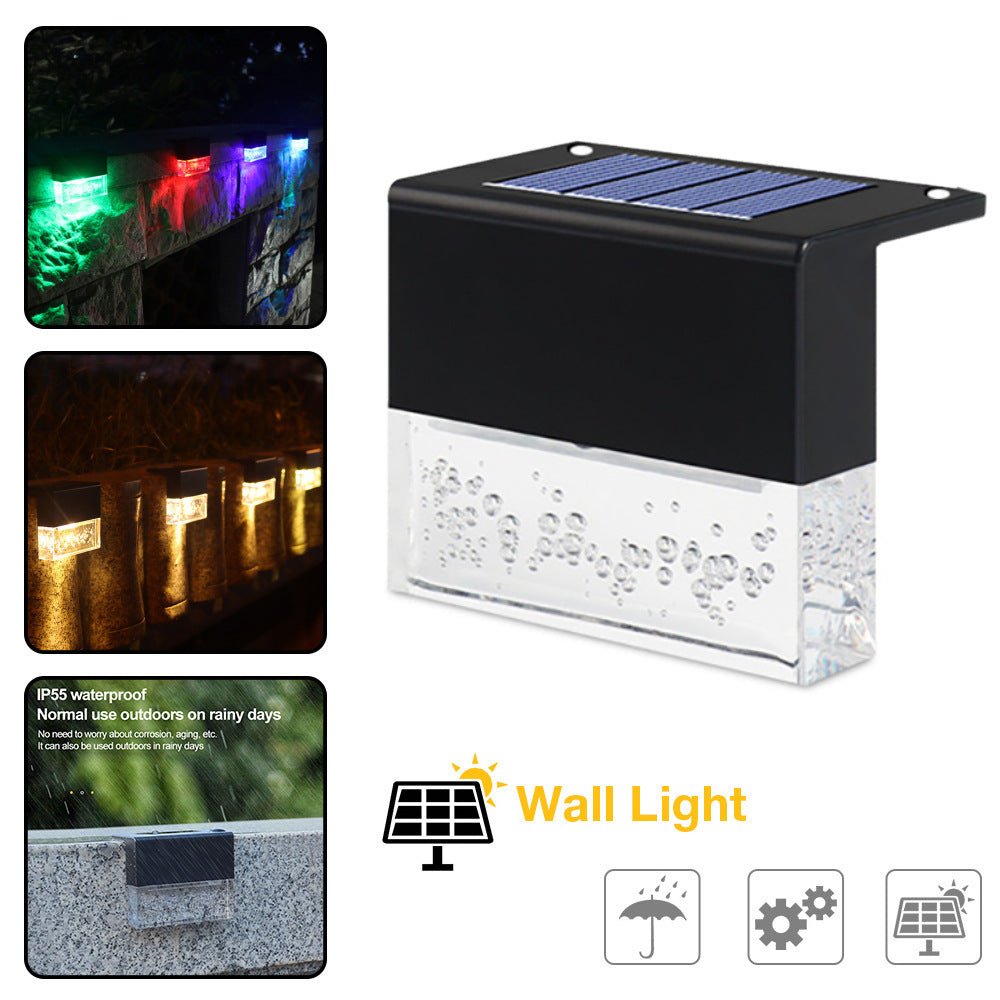 Waterproof New RGB LED Solar Light for Steps & Fence Light - silverfoxgoods